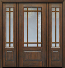 WDMA 56x80 Door (4ft8in by 6ft8in) Patio Cherry 80in 3/4 Lite 1 Panel 9 Lite SDL Door /2side 1