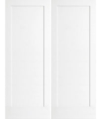 WDMA 56x96 Door (4ft8in by 8ft) Interior Barn Pine 96in Primed 1 Panel Shaker Double Door | 4020 1