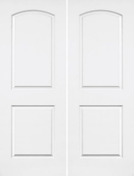 WDMA 56x96 Door (4ft8in by 8ft) Interior Barn Smooth 96in Caiman Solid Core Double Door|1-3/4in Thick 1