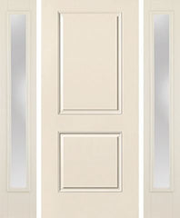 WDMA 58x80 Door (4ft10in by 6ft8in) Exterior Smooth 2 Panel Square Top Star Door 2 Sides Clear 1