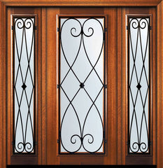 WDMA 60x80 Door (5ft by 6ft8in) Exterior Mahogany 80in Full Lite Charleston Door /2side 1