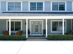 WDMA 62x80 Door (5ft2in by 6ft8in) Exterior Smooth Wellesley Full Lite W/ Stile Lines Star Door 2 Sides 2