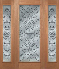 WDMA 64x80 Door (5ft4in by 6ft8in) Exterior Mahogany Edwards Single Door/2side w/ W Glass - 6ft8in Tall 1