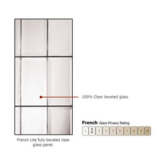 WDMA 64x96 Door (5ft4in by 8ft) Exterior Knotty Alder 96in 3/4 Lite French Alder Door /2side 2