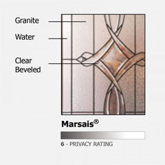 WDMA 64x96 Door (5ft4in by 8ft) Exterior Knotty Alder 96in Double 1 Panel 2/3 Lite Marsais Door 2