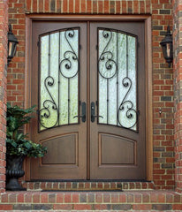 WDMA 68x78 Door (5ft8in by 6ft6in) Exterior Mahogany Tanglewood Double Aberdeen 2