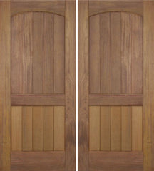 WDMA 72x96 Door (6ft by 8ft) Exterior Teak Mesa Rustic Double Door 1