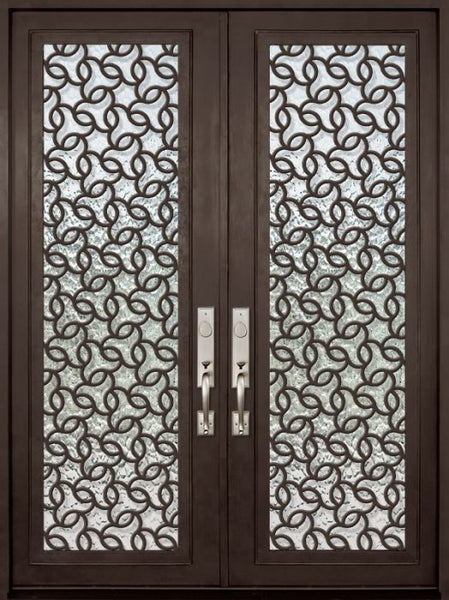 WDMA 72x96 Door (6ft by 8ft) Exterior 96in Arte Full Lite Double Contemporary Entry Door 1