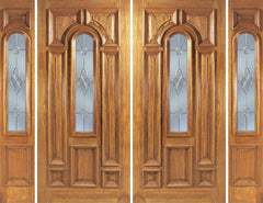 WDMA 88x80 Door (7ft4in by 6ft8in) Exterior Mahogany Ironbark Double Door/2side w/ C Glass 1