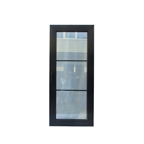 WDMA Aluminium Extrusion Office Casement Swing Stained Tinted Door With Glass In Sri Lanka Price