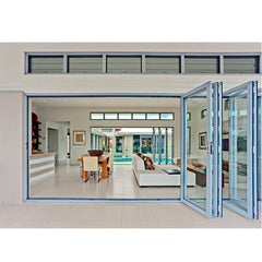 China WDMA Aluminum Balcony Bifolding Sliding Door China Thermal Break