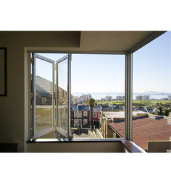 China WDMA Aluminum Bi Folding Glass Window And Door For Balcony