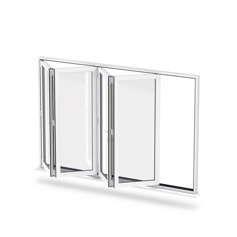 China WDMA vertical hinged window Aluminum Folding Window 