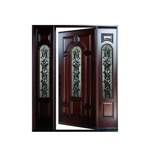 WDMA Arch Main Door New Design Oval Glass Entry Door