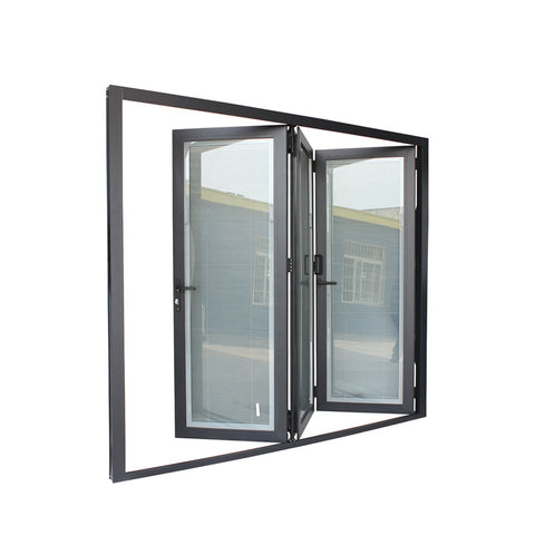 China WDMA aluminium bifold door Aluminum Folding Doors 