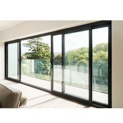 China WDMA Automatically Electric Broken Bridge Aluminium Lattice Sliding Laminated Double Leaf Glass Door And Window With Tempered Glass F