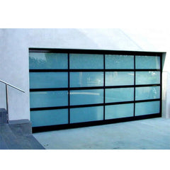 China WDMA Best Quality Cheap Price Roller Vertical Bifold Style Smart Garage Doors With Pedestrian Door