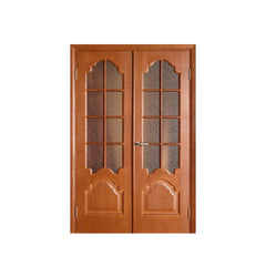 China WDMA Big Plywood Moulding Veneer Laminated Double Fireproof Wood Room Door gate For Shop Home Rooms