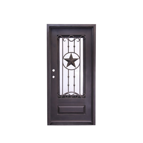 China WDMA cheap wrought iron door Steel Door Wrought Iron Door 