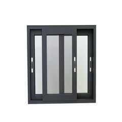 China WDMA Cheap Small 36 X 36 Interior Powder Coated Black Aluminium Bathroom Sliding Window With Mosquito Net