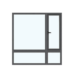 WDMA Aluminum Window With Mesh