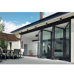 China WDMA Exterior Powder Coated Aluminium Stacking Multifold Folding Doors