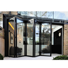 China WDMA Glazed Bifold Internal Doors