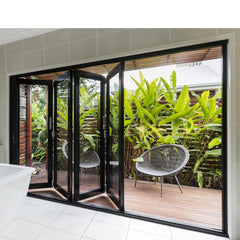 China WDMA Hurricane Approve Folding Glass Doors