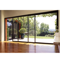 WDMA hurricane impact patio sliding doors with screen