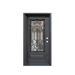 China WDMA Wrought Iron Glass Interior Door