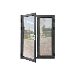 China WDMA Israel Aluminium Secure Bulletproof Glass Door Shop Front Casement Door Price