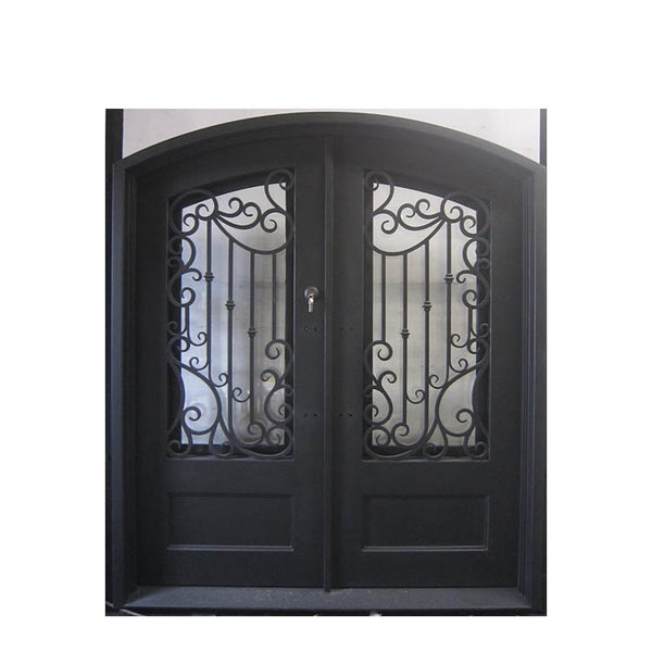 WDMA Pictures Modern Wrought Iron Gate Double Door Iron Entrance Gate Prices For Luxury Villa