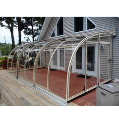 China WDMA polycarbonate swimming pool cover aluminum Aluminum Sunroom 