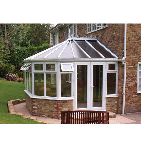 WDMA Prefabricated Four Seasons Aluminium Extrusion Tempered Glass House Balcony Sunroom Victorian Conservatory Greenhouse Garden Roo