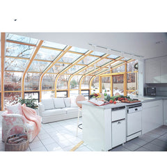 China WDMA Prefabricated Four Seasons Aluminum Glass Sunrooms Conservatory House