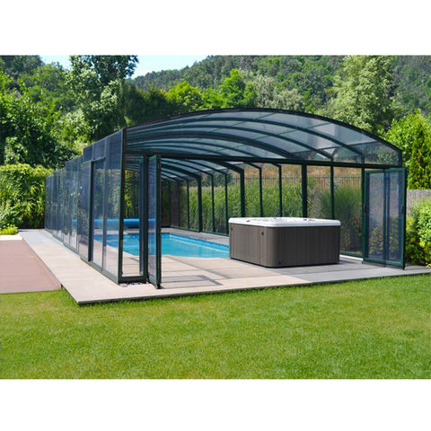 China WDMA swimming pool enclosure Aluminum Sunroom 