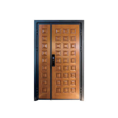 China WDMA Shop Front Exterior Aluminium Steel Outside Single Leaf Security Door