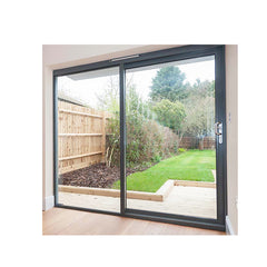 WDMA Unique Design Powder Coated Aluminum Air Tight Plexiglass Single Panel Sliding Door