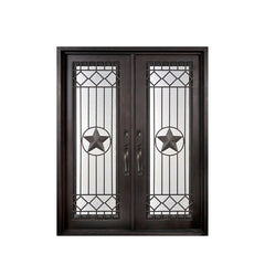 WDMA wrought iron single entry door Steel Door Wrought Iron Door 