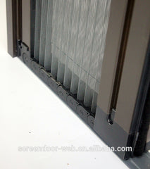 wholesale aluminum retractable mesh plisse insect screen door on China WDMA