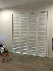 wholesale cheap china blind pvc window plantation shutters uk for patio door on China WDMA