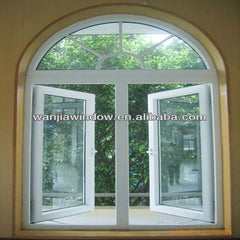 wholesale price pvc arch windows double glass windows on China WDMA