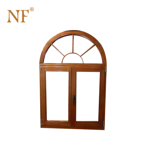 wood color veka aluminum casement window on China WDMA